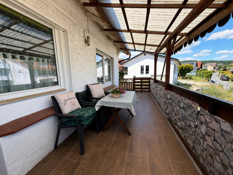 Balkon Ostseite Zweifamilienhaus H�llhorst