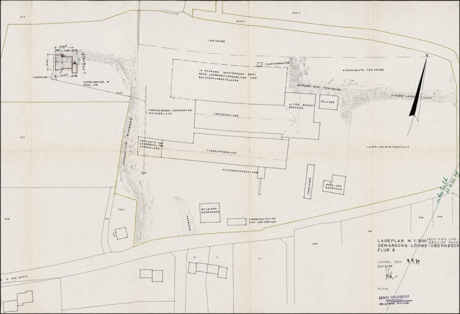 Lageplan v1 Halle / Lager / Produktion L�hne