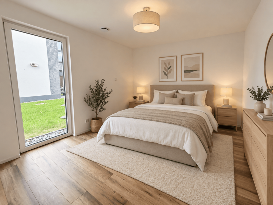 Schlafzimmer Erdgeschosswohnung L�hne
