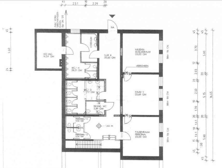 Grundriss Keller Gastgewerbe Bad Oeynhausen