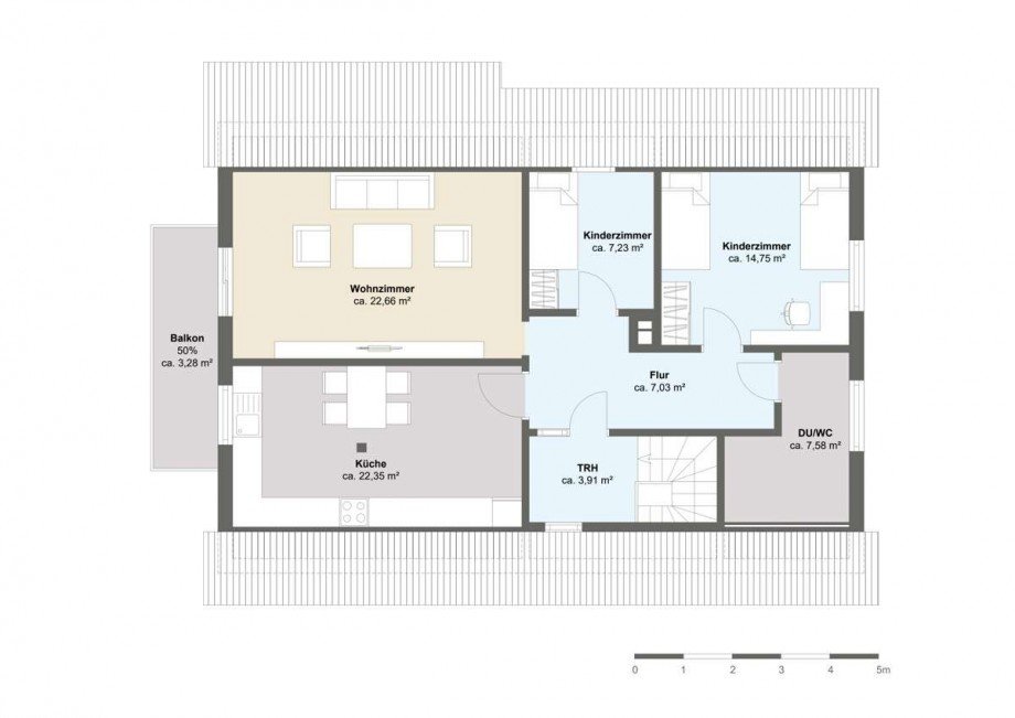 Lohagenweg 11, 32609 H�llhorst - Dachgeschoss - F61URZ-3 Einfamilienhaus H�llhorst