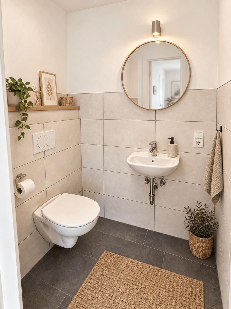 G�ste-WC Erdgeschosswohnung L�hne