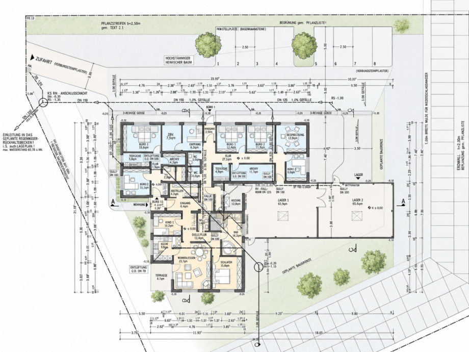 Grundriss B�ro / Praxis Bad Oeynhausen