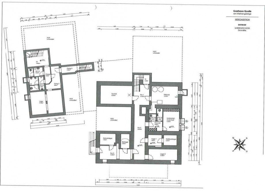 Grundriss UG Gastgewerbe Bad Oeynhausen