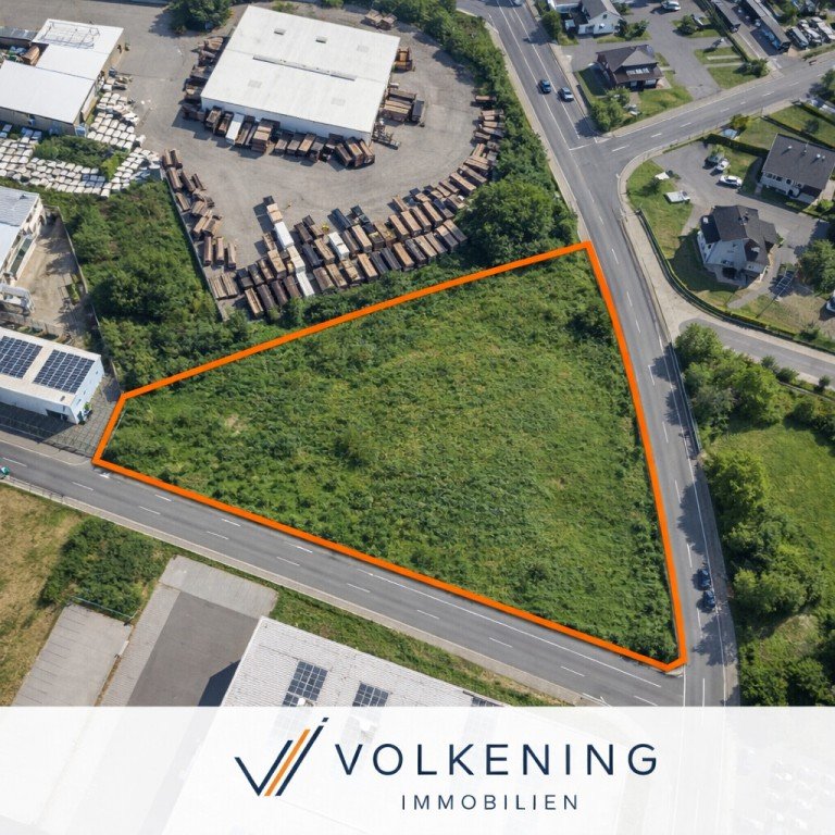 Draufsicht Eichenzell / Welkers Gewerbegrundst�ck Projektgrundst�ck mit genehmigtem B�ro- und Verwaltungsneubau - auch alternative Bebauung m�glich
