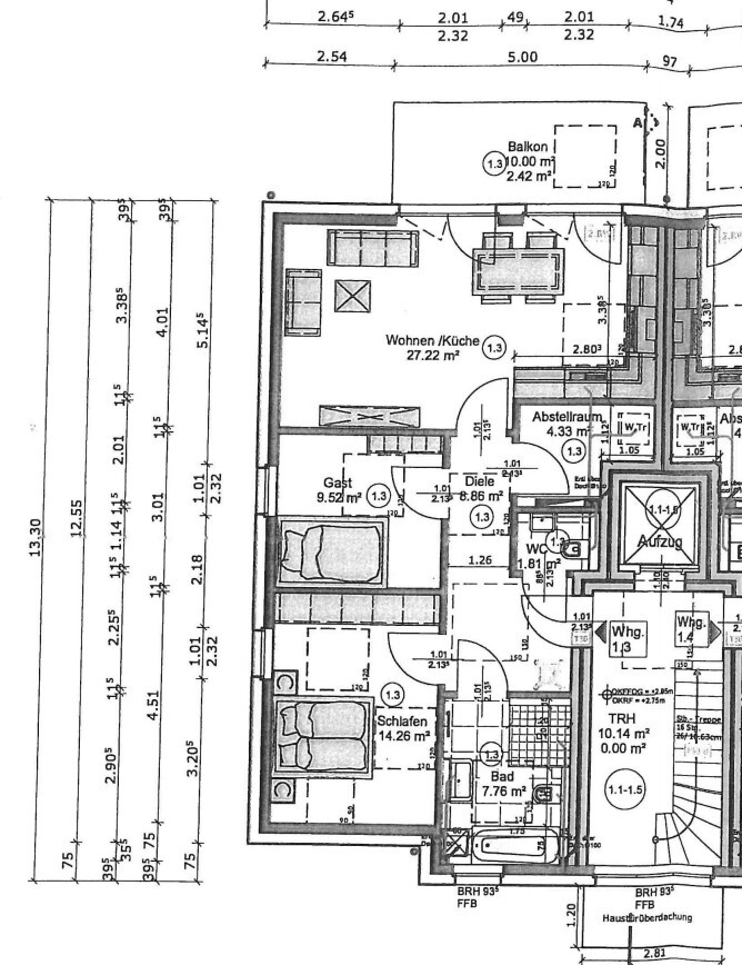 Grundriss Etagenwohnung L�hne