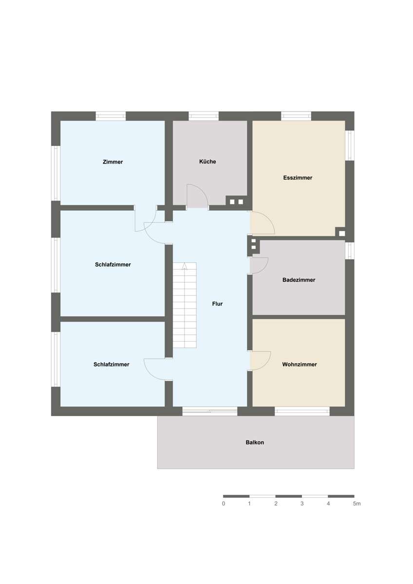 Schnathorster Str. 175, H�llhorst - Obergeschoss Mehrfamilienhaus H�llhorst
