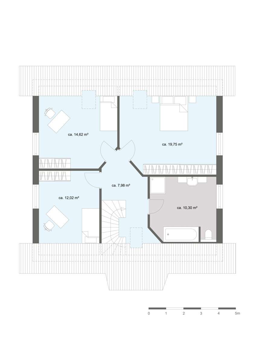 An der Kapelle 2, 32609 H�llhorst - Dachgeschoss Einfamilienhaus H�llhorst