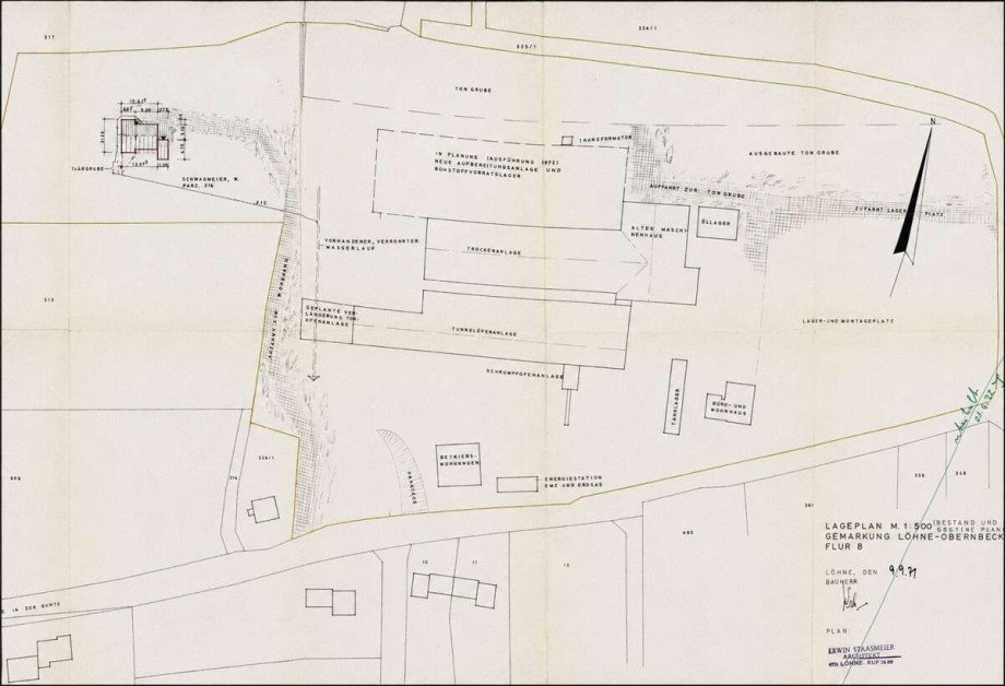 Lageplan v1 Halle / Lager / Produktion L�hne