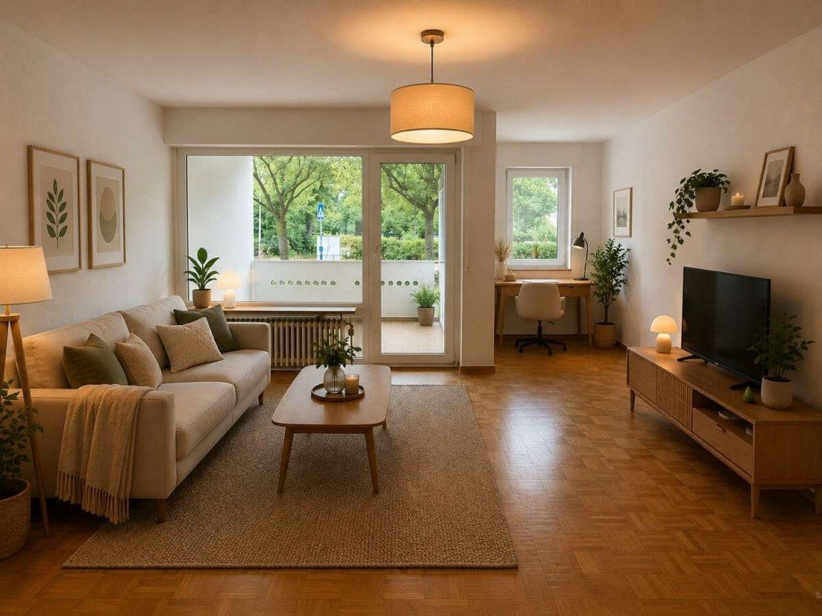 Wohn-/ Schlafzimmer Erdgeschosswohnung L�bbecke