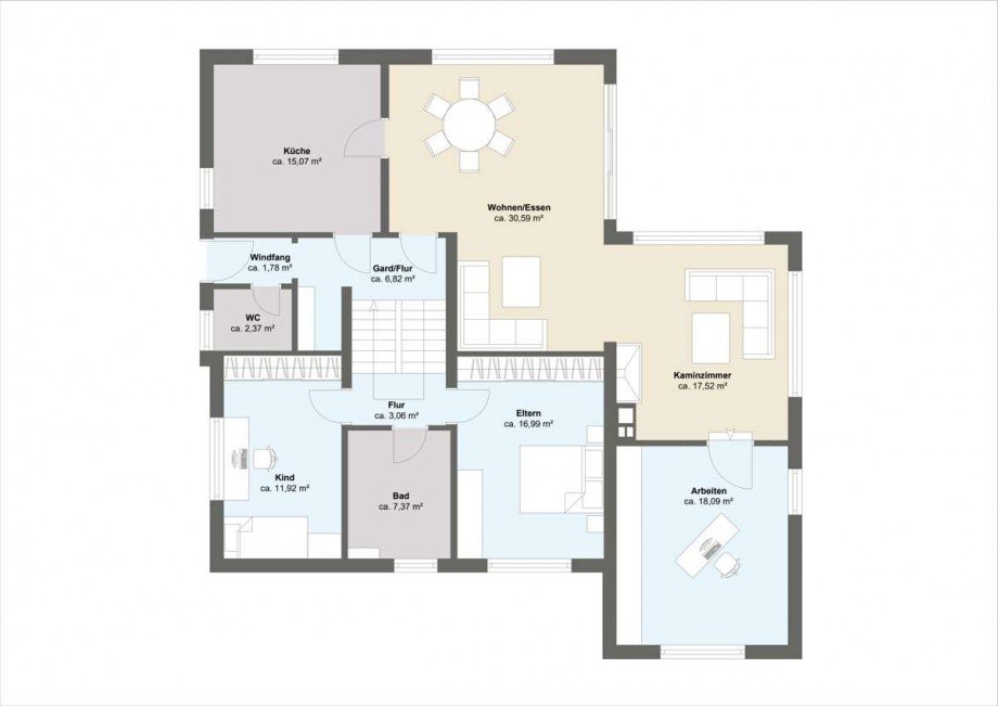 Eschenweg 9, 32609 H�llhorst - Erdgeschoss - Einfamilienhaus H�llhorst
