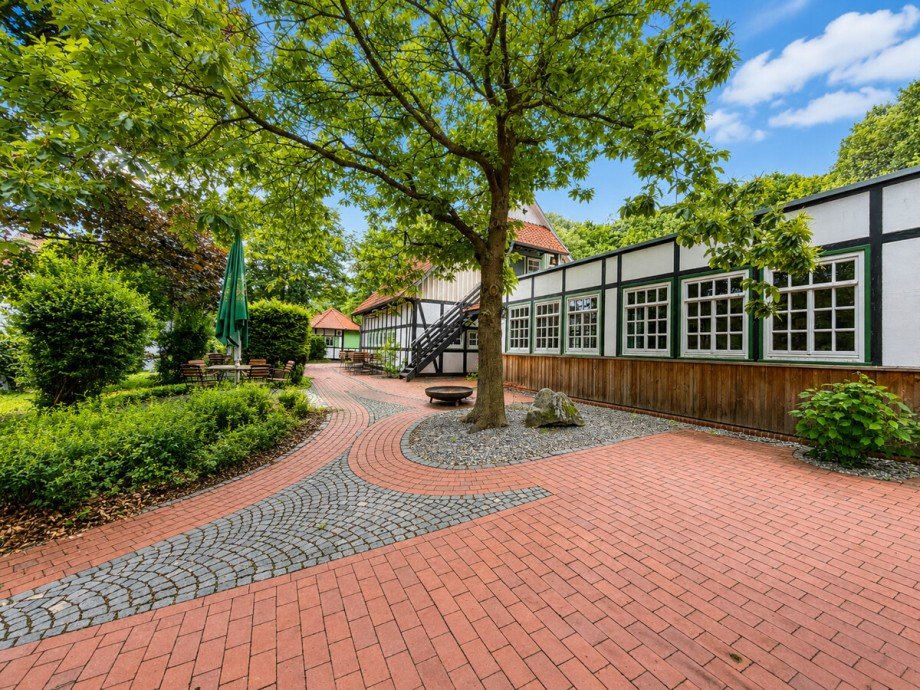 Au�enbereich Biergarten Hotels Bad Oeynhausen