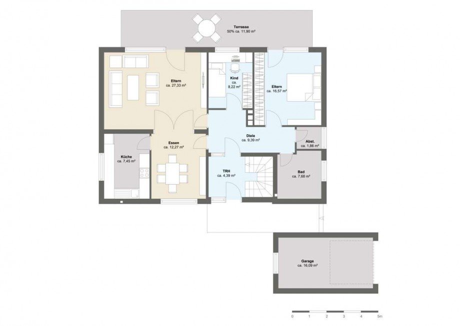 Lohagenweg 11, 32609 H�llhorst - Erdgeschoss - F61URZ-2 Einfamilienhaus H�llhorst