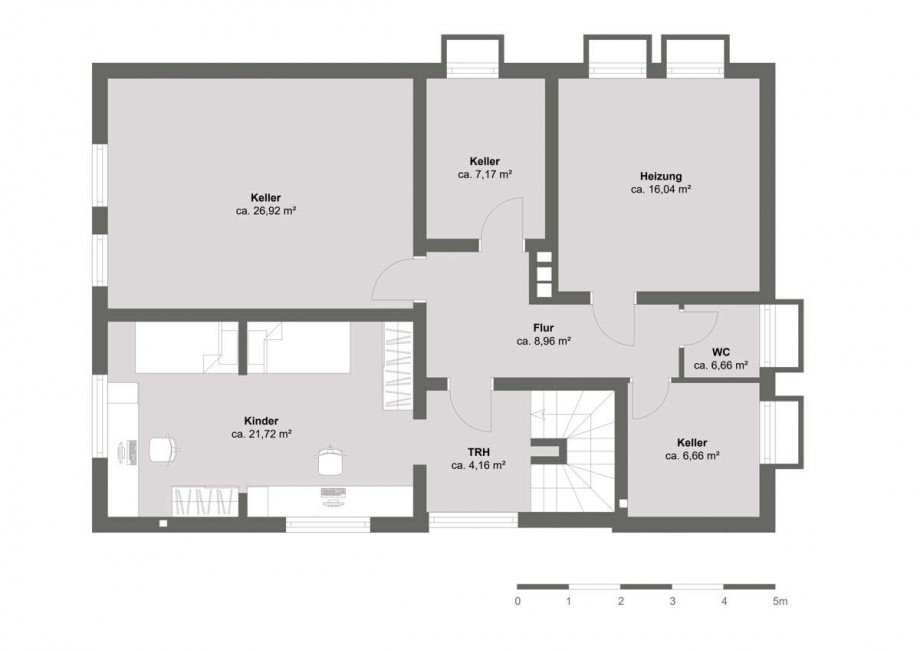 Lohagenweg 11, 32609 H�llhorst - Kellergeschoss - F61URZ-1 Einfamilienhaus H�llhorst