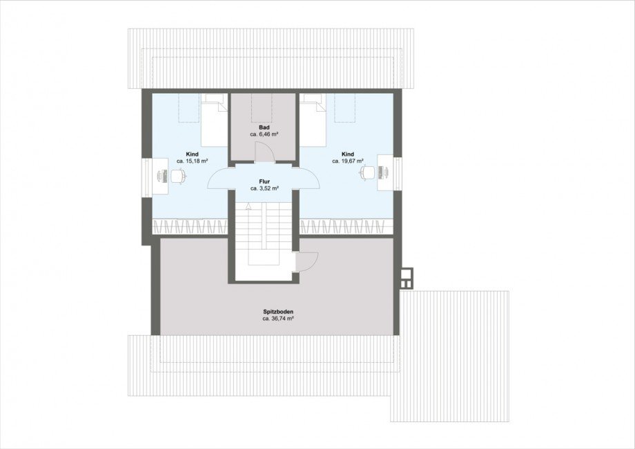 Eschenweg 9, 32609 H�llhorst - Dachgeschoss - Einfamilienhaus H�llhorst